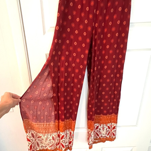 Flowy Patterned Boho Pant - Picture 3 of 5